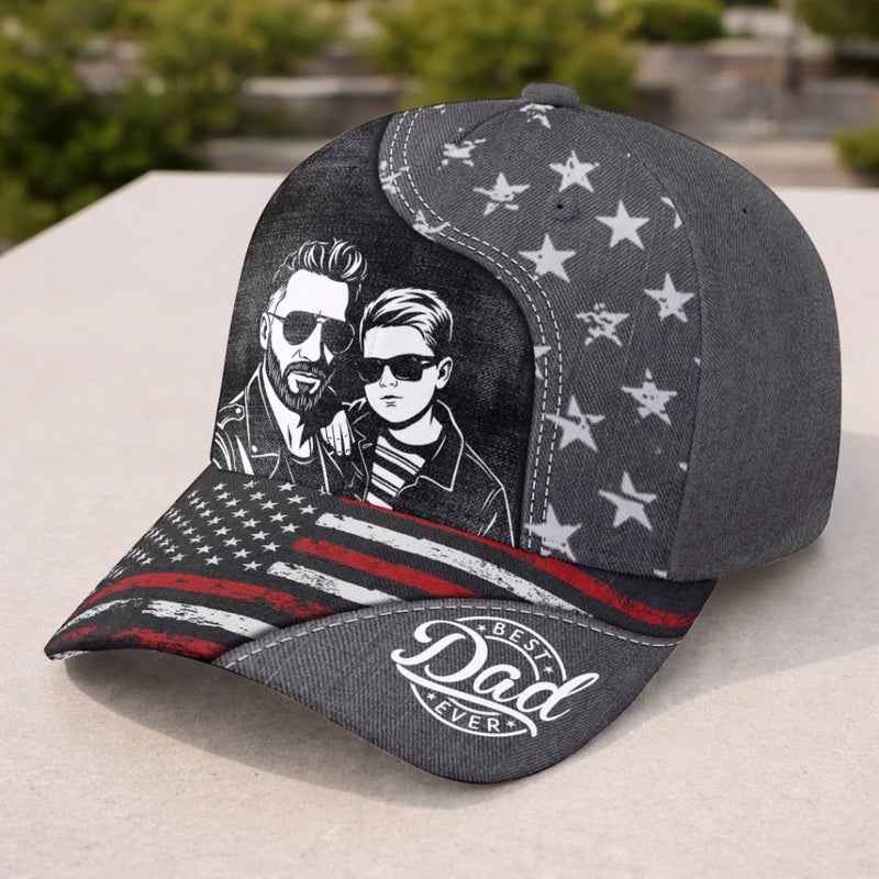 Personalized Photo Cap – Birthday Gifts For Dad, Grandpa – Forever Proud Of You