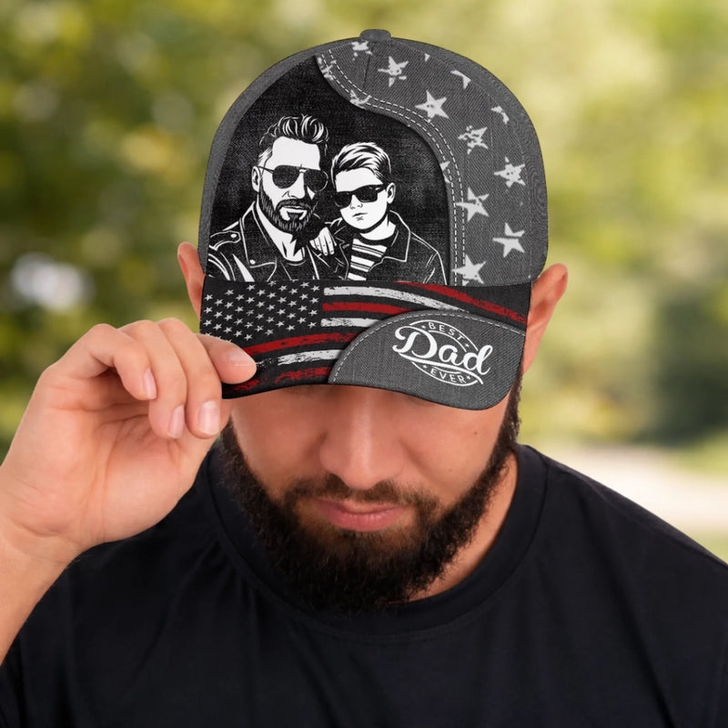 Personalized Photo Cap – Birthday Gifts For Dad, Grandpa – Forever Proud Of You