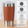 Personalized Printed Leather Tumbler – Birthday Gifts For Him, Husband – Forever Grateful For Dad