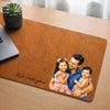 Personalized Photo Desk Mat – Gifts For Dad, Grandpa – Love Became A Family