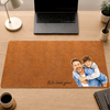 Personalized Photo Desk Mat – Gifts For Dad, Grandpa – Love Became A Family