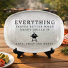 Personalized Platter – Birthday Gifts For Dad, Grandpa – Grill Master At Work