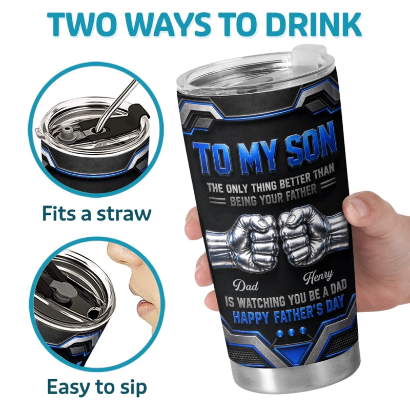 Personalized Tumbler – Father's Day Gifts For Son – Always Believe In Yourself Champ