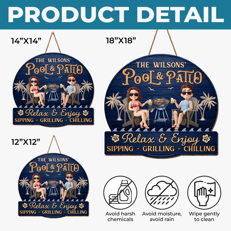 Personalized Wood Sign – Gifts For Couple – Welcome To Our Happy Place