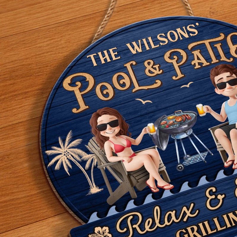 Personalized Wood Sign – Gifts For Couple – Welcome To Our Happy Place