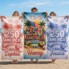 Personalized America 250th Anniversary – Beach Towel – Vacation Gifts For Family – Stars Stripes Freedom Forever