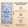 Personalized America 250th Anniversary – Beach Towel – Vacation Gifts For Family – Freedom Never Goes Out Of Style