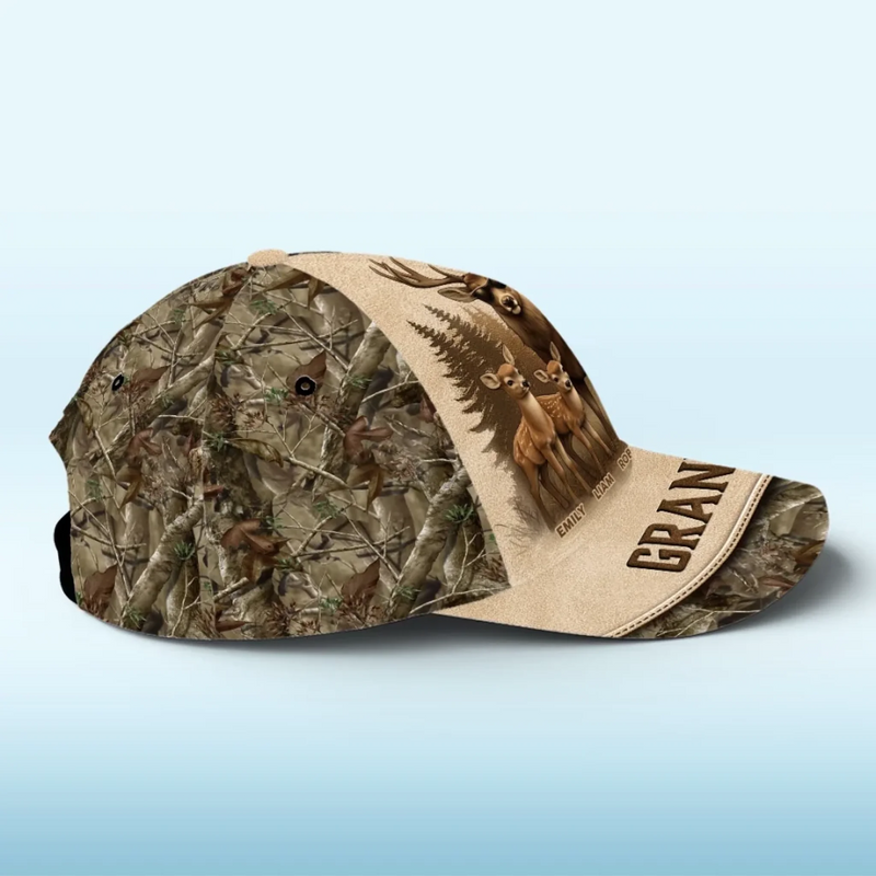 Personalized Classic Cap – Gift For Dad, Grandpa – Always Leading, Forever Loved