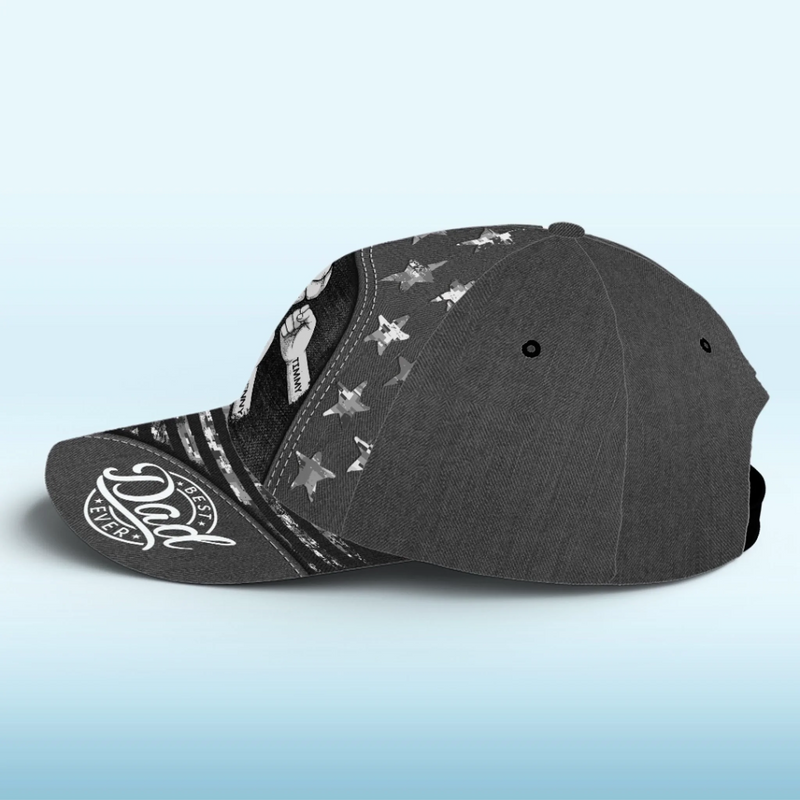 Personalized Classic Cap – Gift For Dad, Grandpa – Together We Stand, Fist By Fist
