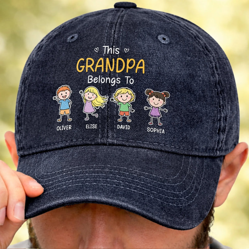 Personalized Cap – Gifts For Grandpa – Built Tough Raised Better