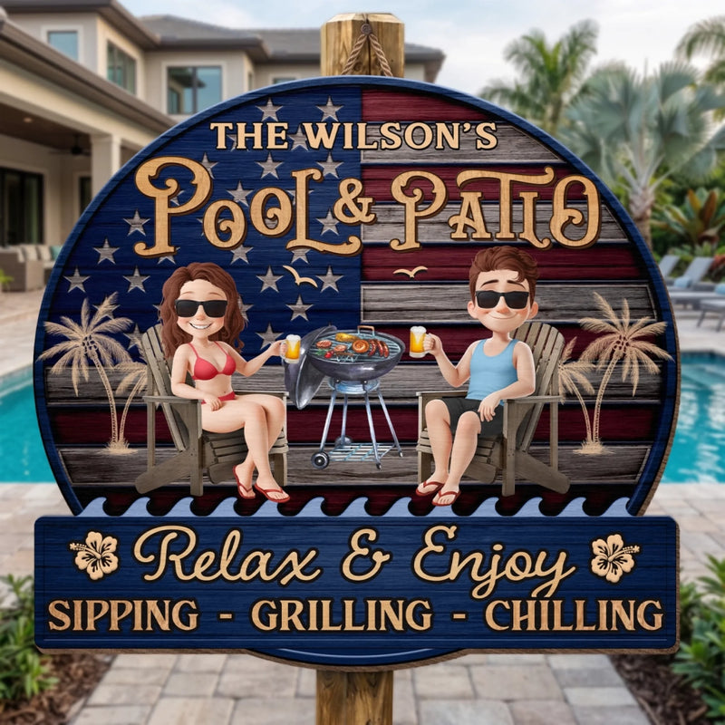 Personalized Wood Sign – Gifts For Couple – Relax And Enjoy