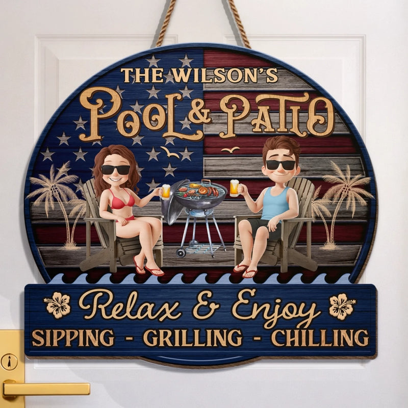 Personalized Wood Sign – Gifts For Couple – Relax And Enjoy