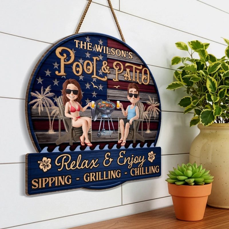 Personalized Wood Sign – Gifts For Couple – Relax And Enjoy