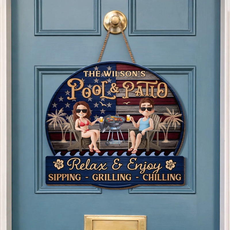 Personalized Wood Sign – Gifts For Couple – Relax And Enjoy