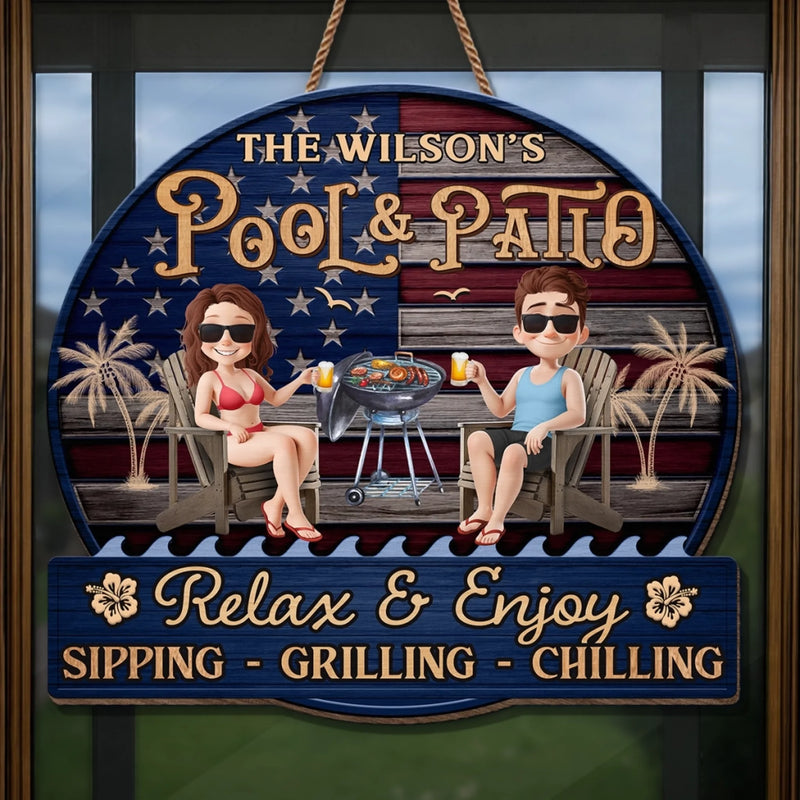 Personalized Wood Sign – Gifts For Couple – Relax And Enjoy