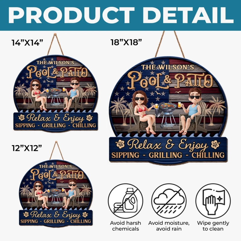 Personalized Wood Sign – Gifts For Couple – Relax And Enjoy