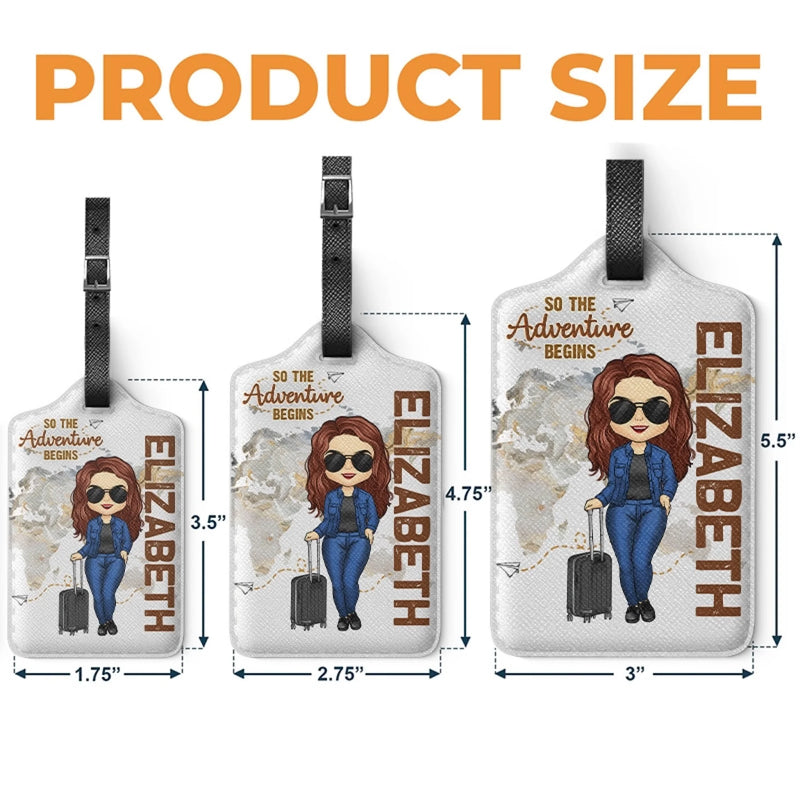 Personalized Luggage Tags – Gift For Travel Lovers – Travel Is My Therapy