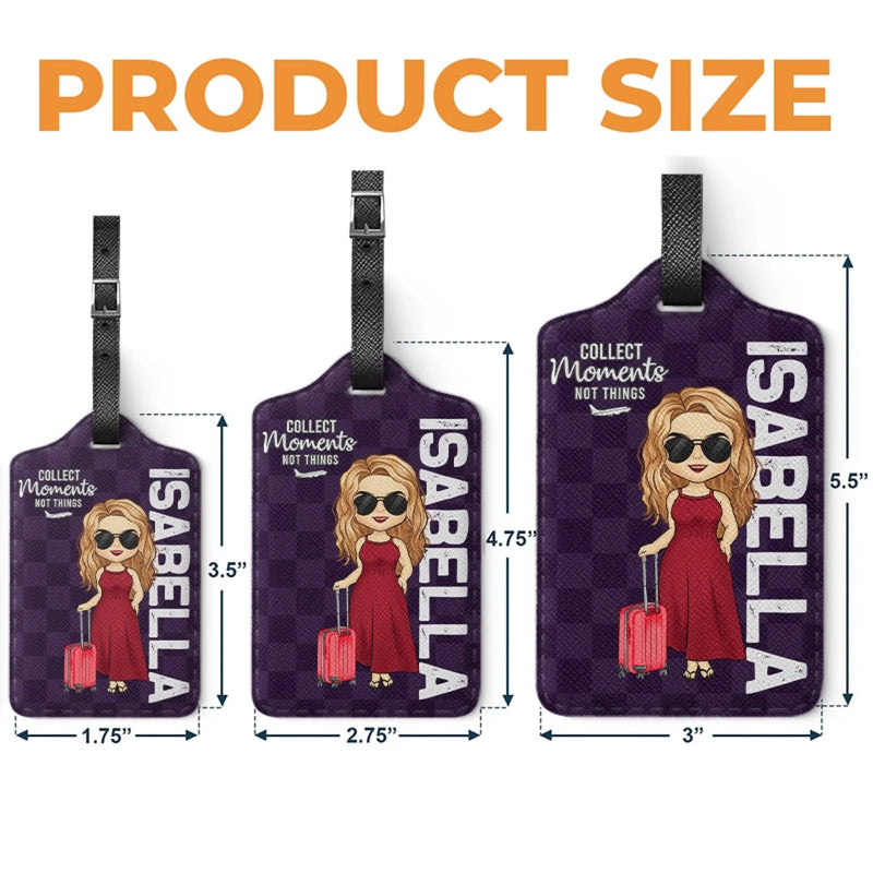 Personalized Luggage Tags – Gift For Travel Lovers – Collect Moments