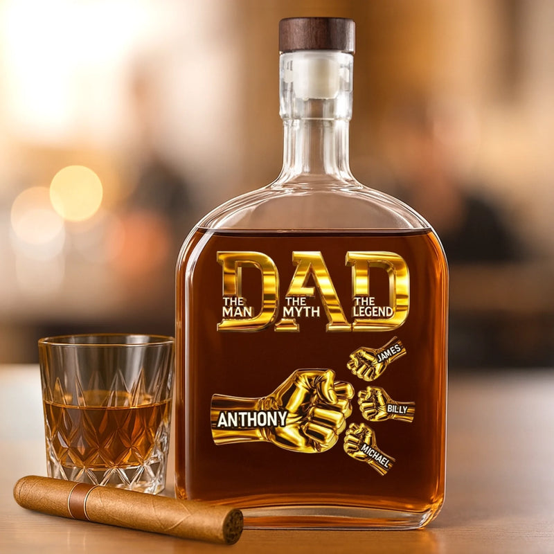 Personalized Liquor Decanter – Gifts For Dad – Made For Dad