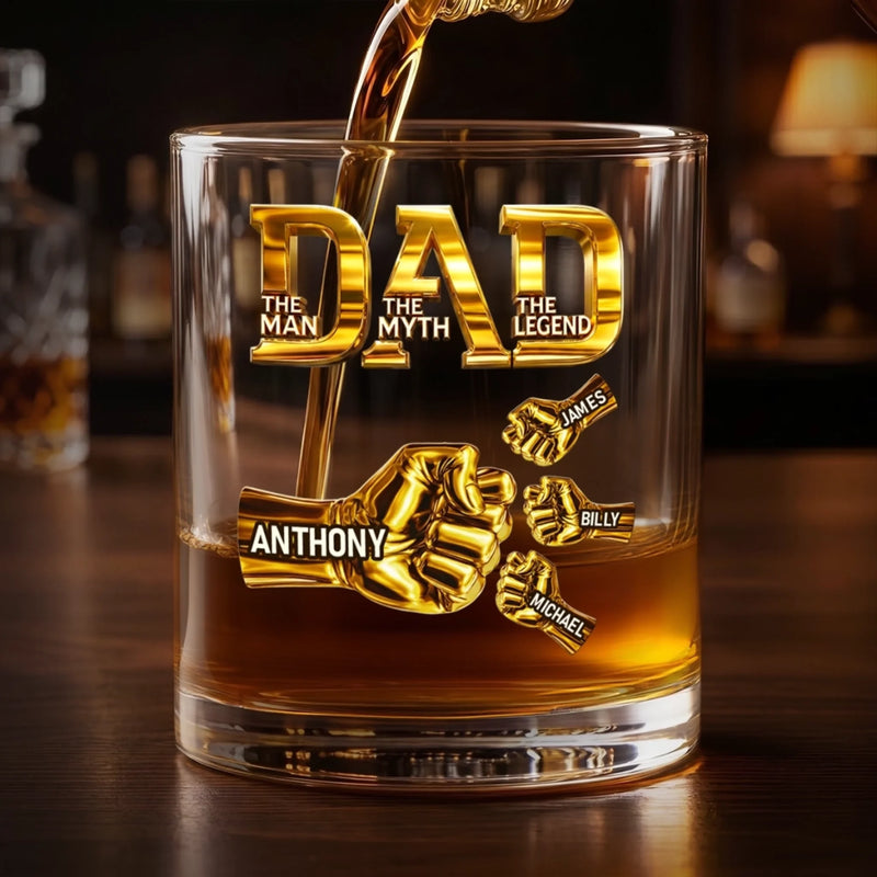 Personalized Whiskey Glass – Gifts For Dad – Proud Dad, Always.