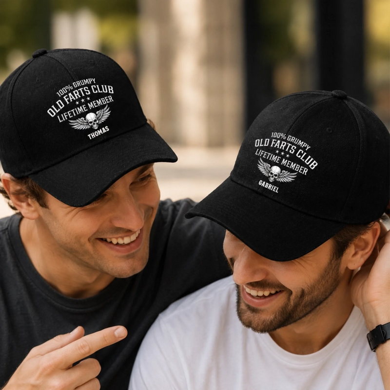 Personalized Baseball Cap – Gifts for Men, Grandpa, Dad – Grumpy Old Farts Club