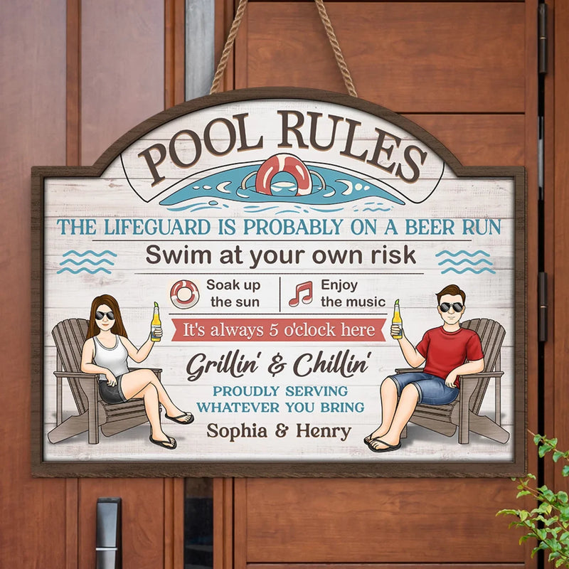 Personalized Wood Sign – Gifts for Couple – Sun, Water, And You