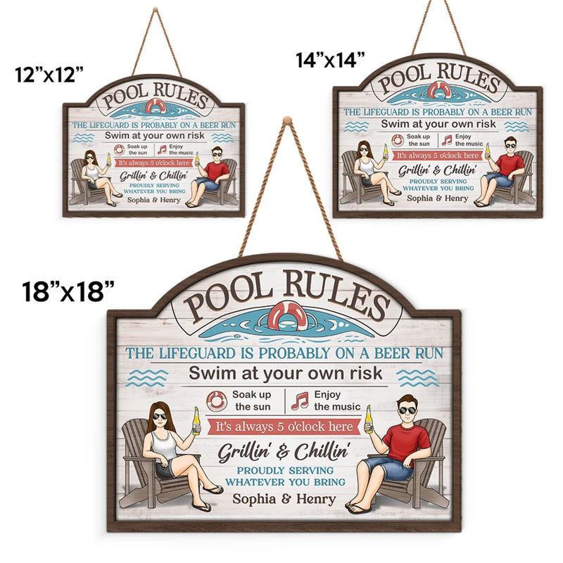 Personalized Wood Sign – Gifts for Couple – Sun, Water, And You