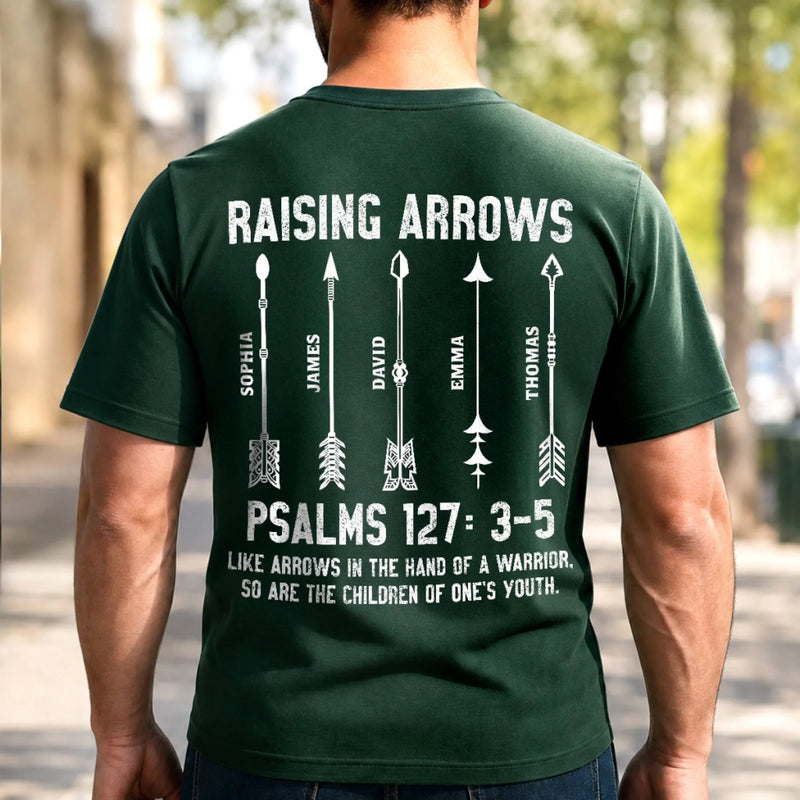 Personalized Christian T-shirt, Hoodie – Gifts For Dad, Grandpa – Made By Love, Raised By Dad