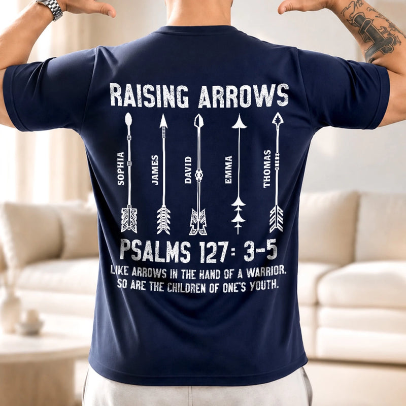 Personalized Christian T-shirt, Hoodie – Gifts For Dad, Grandpa – Made By Love, Raised By Dad
