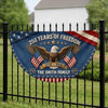 Personalized America 250th Anniversary – Non-Pleated Fan Flag – Gifts For Family – United By Liberty