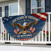 Personalized America 250th Anniversary – Non-Pleated Fan Flag – Gifts For Family – United By Liberty