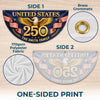 Personalized America 250th Anniversary – Non-Pleated Fan Flag – Gifts For Family – Proud Loud American