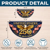 Personalized America 250th Anniversary – Non-Pleated Fan Flag – Gifts For Family – Proud Loud American