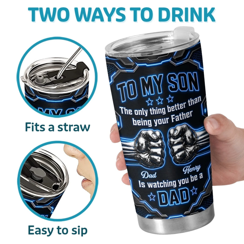Personalized Tumbler – Birthday Gifts For Son – Watching You Grow Is My Joy
