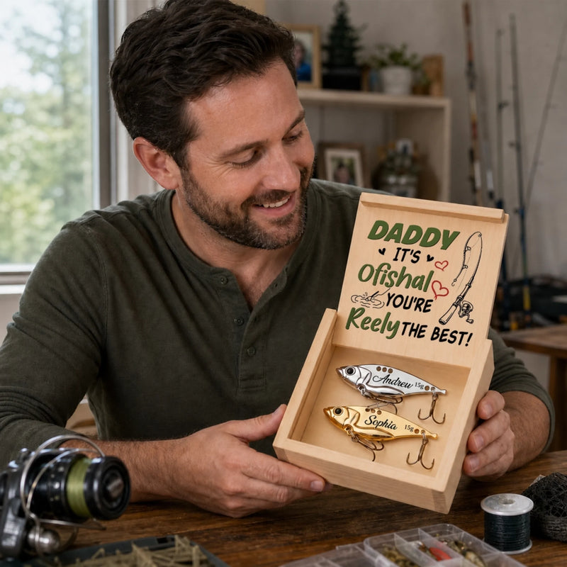 Personalized Fishing Lure – Fishing Gifts For Fisherman, Dad, Grandpa – Lake Days Best Days