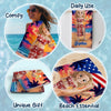 Personalized America 250th Anniversary – Beach Towel – Summer Gifts For Best Friends, Family – Salty Air Sunny Days
