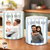 Personalized Photo Mug – Birthday Gifts For Dad, Grandpa – Family First Every Sip