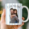 Personalized Photo Mug – Birthday Gifts For Dad, Grandpa – Family First Every Sip