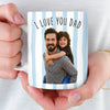 Personalized Photo Mug – Birthday Gifts For Dad, Grandpa – Family First Every Sip