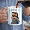 Personalized Photo Mug – Birthday Gifts For Dad, Grandpa – Family First Every Sip