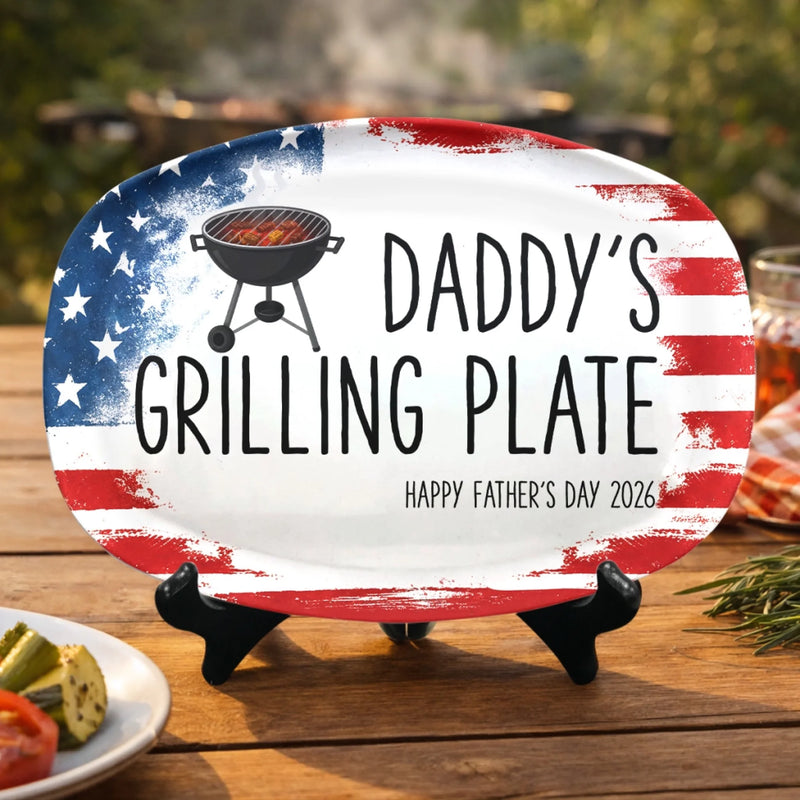 Personalized Platter – Gifts For Dad, Grandpa – Built On Food And Love
