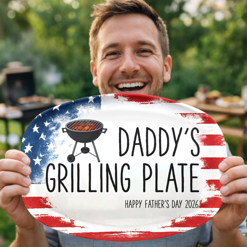Personalized Platter – Gifts For Dad, Grandpa – Built On Food And Love