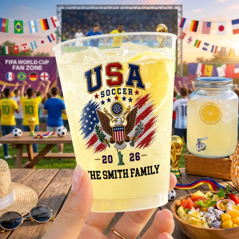 Personalized International Soccer Tournament Party Cups – Gifts For Soccer Lovers, Sports Fans, Sports Lovers – Splashed With True Team Colors