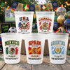 Personalized International Soccer Tournament Party Cups – Gifts For Soccer Lovers, Sports Fans, Sports Lovers – Splashed With True Team Colors
