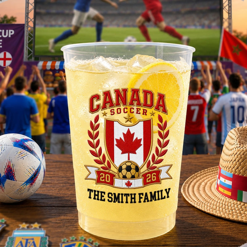 Personalized Party Cups – Gifts For Soccer Lovers, Sports Lovers – Crowned With Soccer Glory