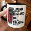 Personalized Accent Mug – Gifts For Dad, Grandpa – Proud Dad Strong Legacy
