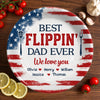 Personalized Ceramic Plate – Father's Day Gifts For Dad, Grandpa – Dad’s Secret Ingredient Is Love