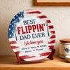 Personalized Ceramic Plate – Father's Day Gifts For Dad, Grandpa – Dad’s Secret Ingredient Is Love