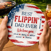 Personalized Ceramic Plate – Father's Day Gifts For Dad, Grandpa – Dad’s Secret Ingredient Is Love