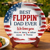Personalized Ceramic Plate – Father's Day Gifts For Dad, Grandpa – Dad’s Secret Ingredient Is Love